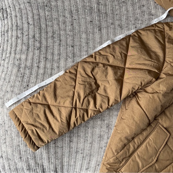 Selected Femme Long Quilted Oversized Hooded Coat - Picture 15 of 15